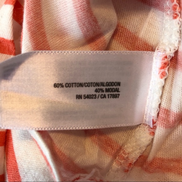 Old Navy Coral Striped/Floral Pocket Tank - Picture 4 of 4